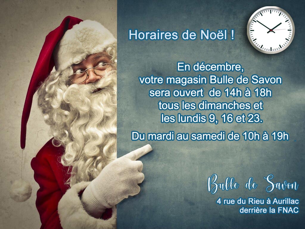 Horaires Noel 2024